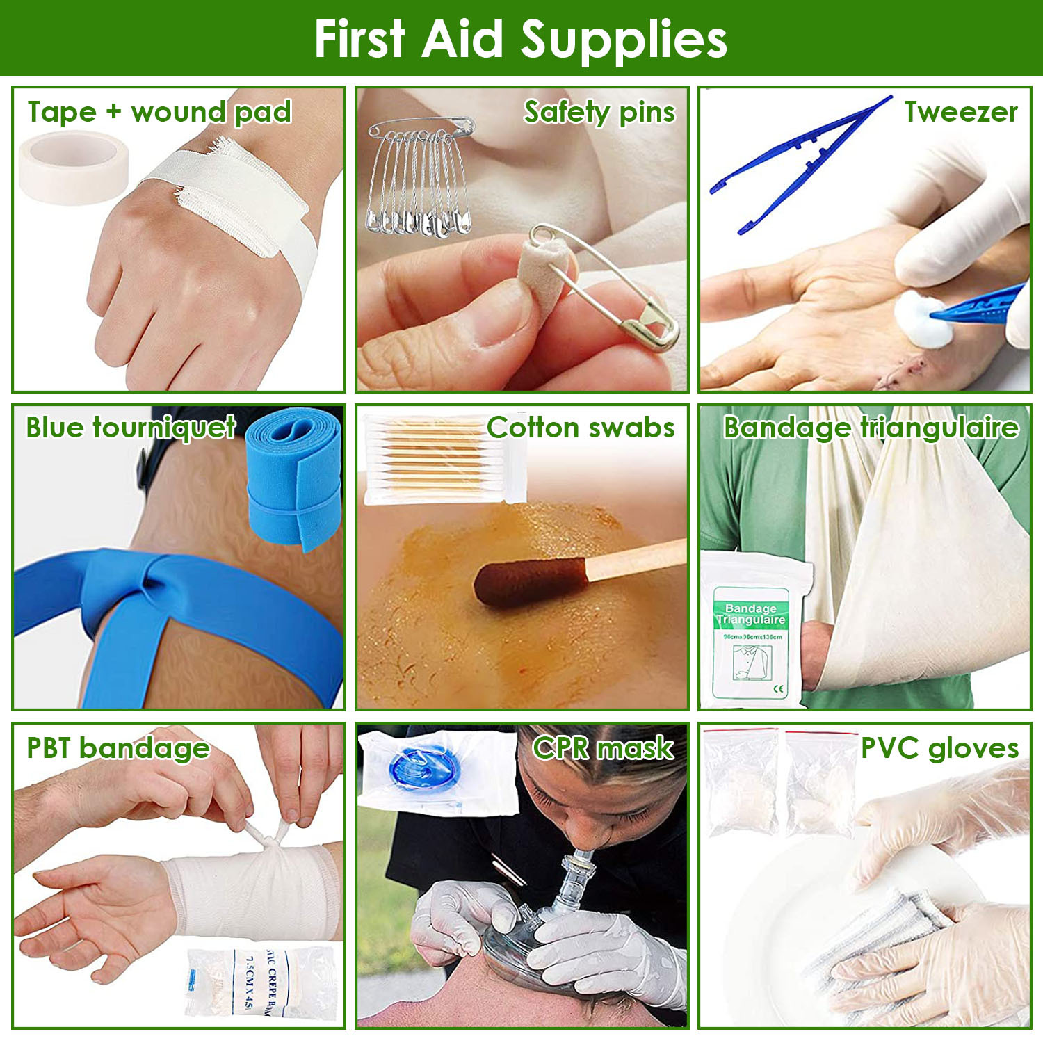 47Pcs Emergency Survival Kit Survival EDC Gear Equipment Tool First Aid Supplies Kit Tools With Pouch For Hiking Hunting Disaster Camping Adventure - Image 7