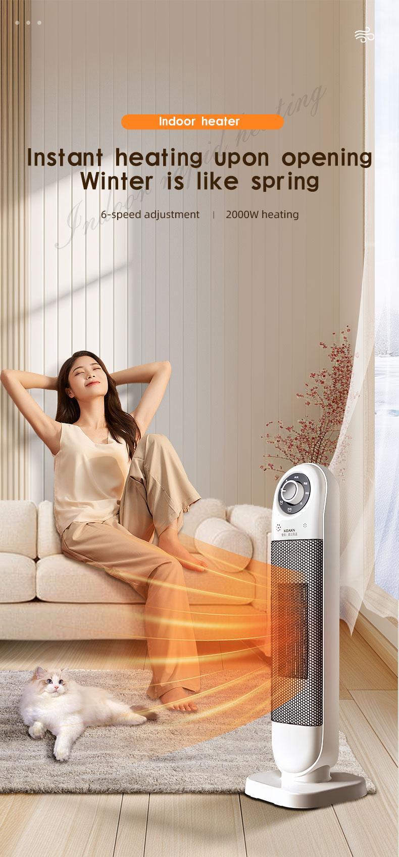 2000W Six-speed Adjustable Indoor Heater, The Best Choice For Home Use - Image 9