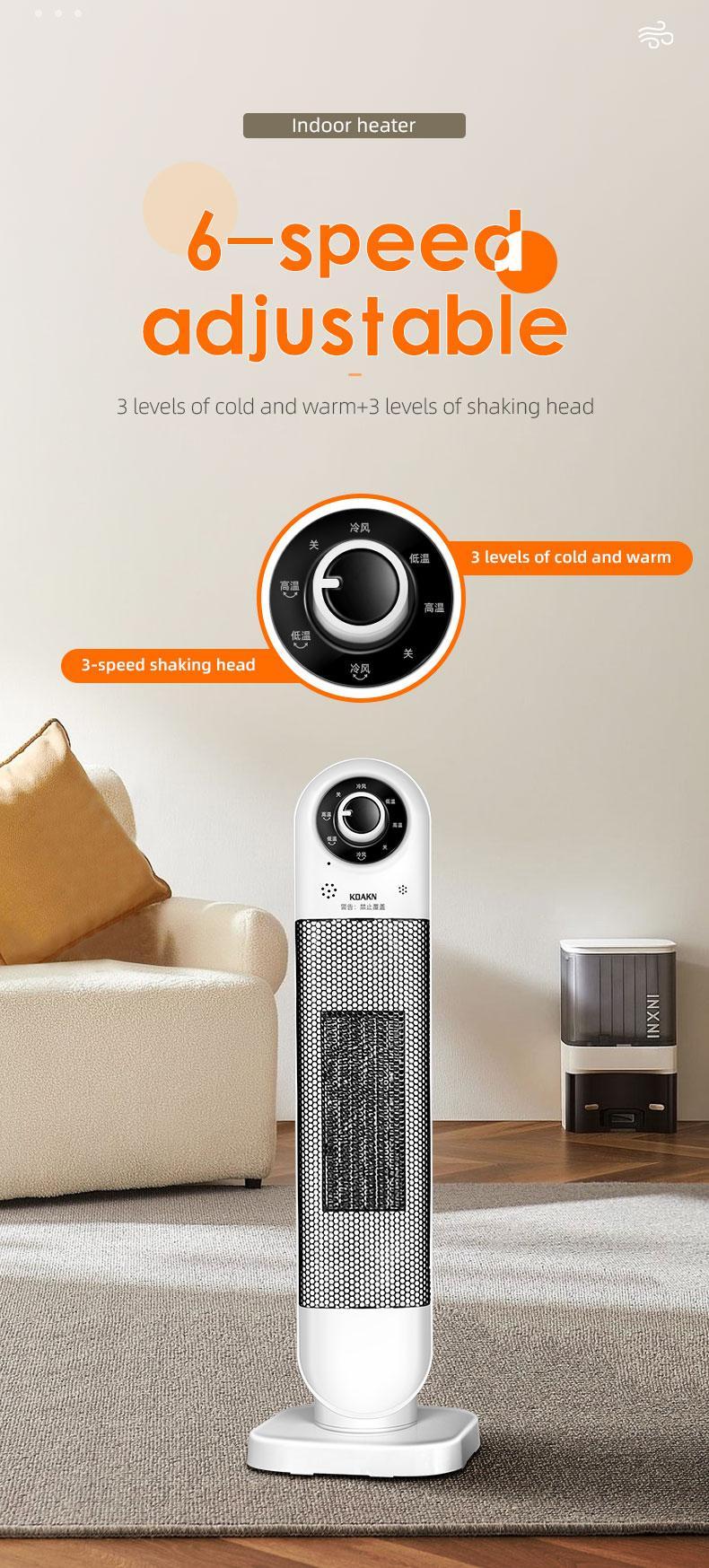 2000W Six-speed Adjustable Indoor Heater, The Best Choice For Home Use - Image 2