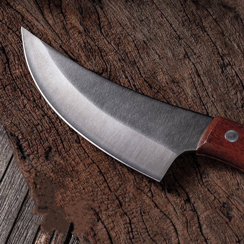 Segmented Forged Leather Sheath Sharp Non-grinding Picnic Knife - Image 6